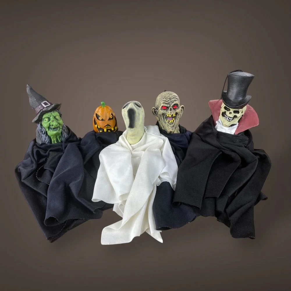 Paper‎ Magic Hanging Halloween Figures Early 2000s Set of 5 Characters